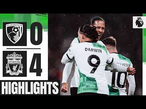 Double Darwin & Diogo Goals In Big Away Win | Bournemouth 0-4 Liverpool | Highlights