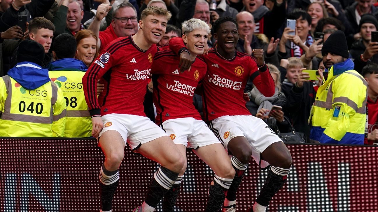 HÃ¸jlund, Garnacho, Mainoo show Man United's bright future vs. West Ham