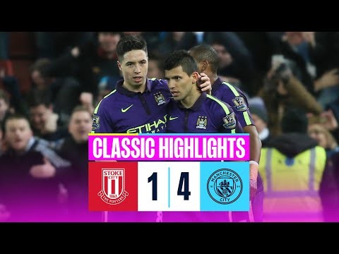 AGUERO AND NASRI SEAL WIN | Stoke City 1-4 City | Classic Highlights