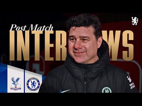 POCHETTINO & GALLAGHER react post-match | Crystal Palace 1-3 Chelsea | Chelsea FC 2023/24