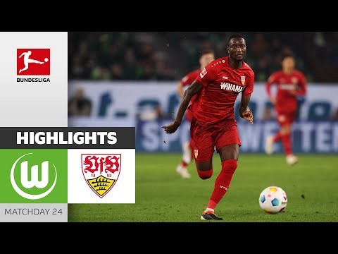 Guirassy Brace In 5-Goal-Thriller | VfL Wolfsburg - VfB Stuttgart | Highlights | MD 24 | Buli 23/24