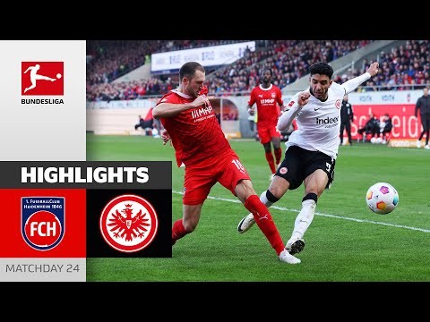 Frankfurt Benefit From Curious Goal | Heidenheim - Eintracht Frankfurt | Highlights MD 24 Buli 23/24