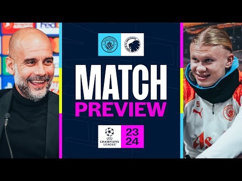 Pep Guardiola & Erling Haaland Press Conference | Man City v Copenhagen | Champions League Preview