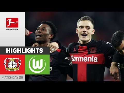 Leverkusen Remains Unstoppable! | Bayer Leverkusen - Wolfsburg 2-0 | Highlights | MD 25 – Bundesliga