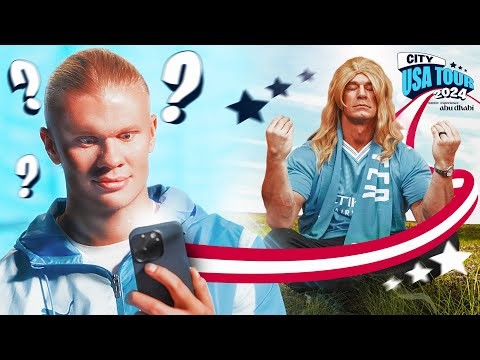 JOHN CENA calls Erling Haaland..?! | Man City are coming to the US! | Tour 2024