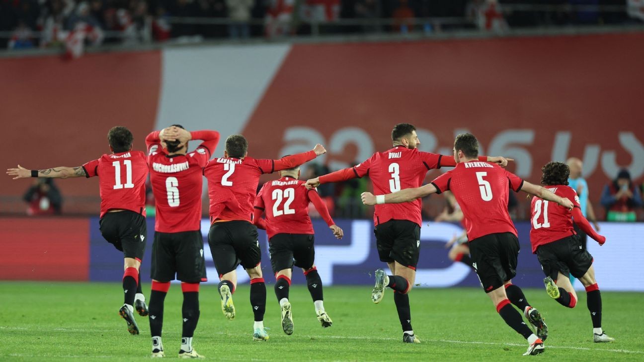 Georgia govt. honours players for making Euros