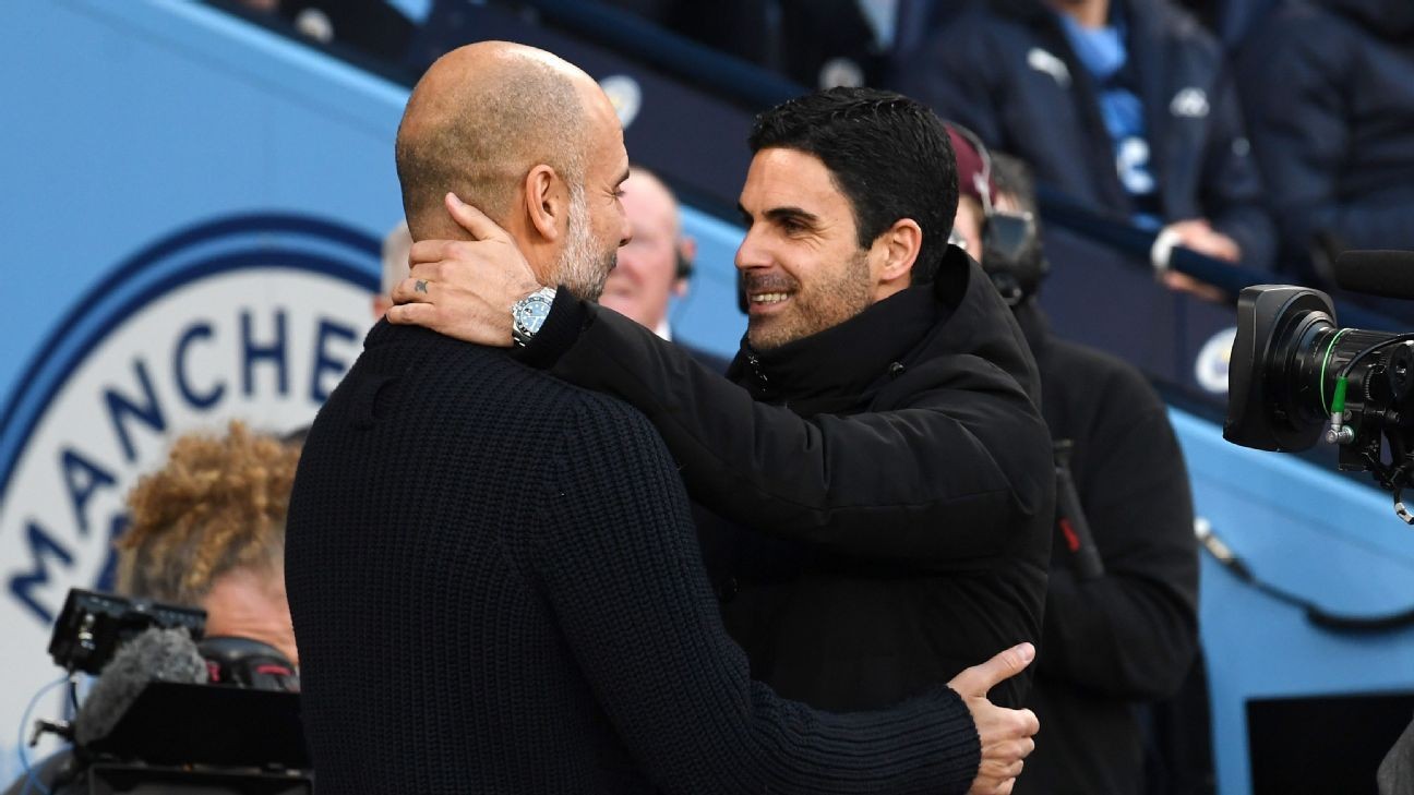 Arteta: Guardiola is world's best coach 'by a mile'