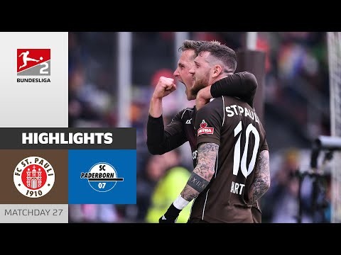 St. Pauli Wins In Majority! | St. Pauli - SC Paderborn 2-1 | Highlights | Matchday 27 - BL2 23/24