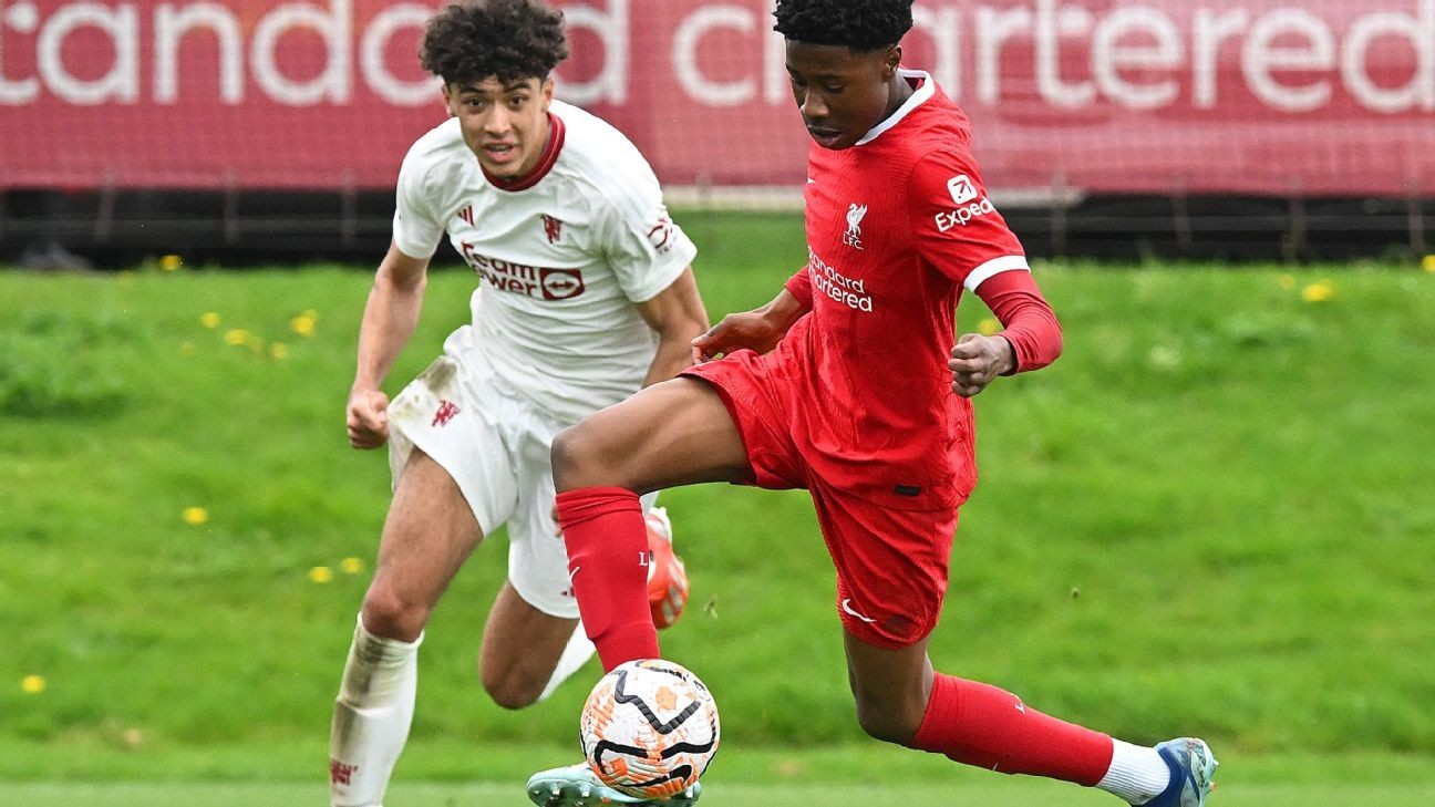 Man United under-18s thrash Liverpool 9-1