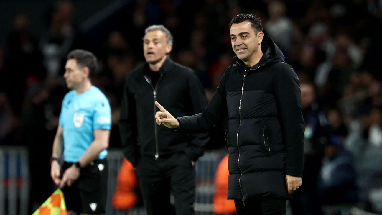 Xavi gets the better of Luis Enrique as BarÃ§a edge PSG in first leg