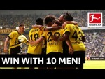 BVB win close game with 10 men against Gladbach! | Huge step towards the Champions League