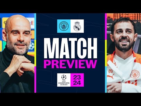 Pep Guardiola & Bernardo Silva Press Conference | Man City v Real Madrid | Champions League Preview