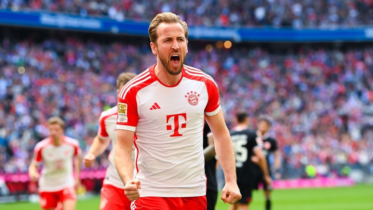 Kane sets goals PB, eyes Lewandowski's record
