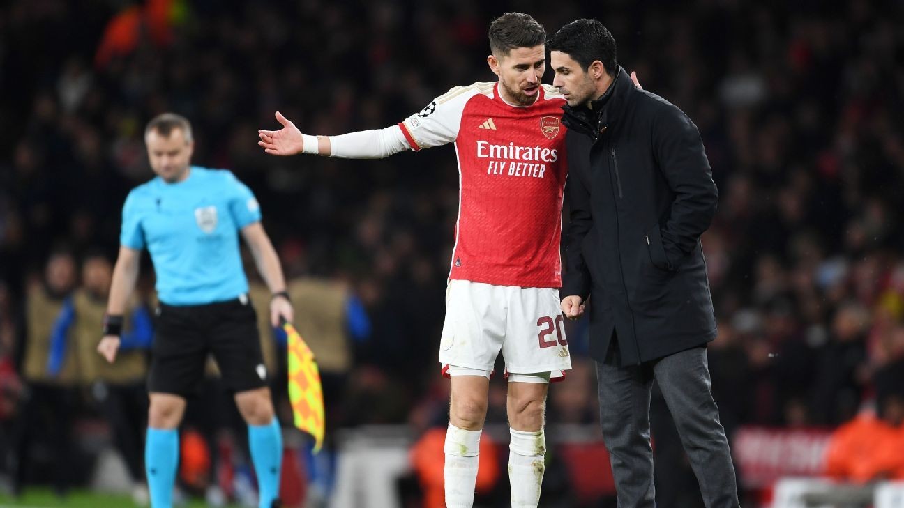 Jorginho urges Arsenal to extend Arteta's contract