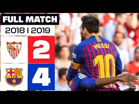 Sevilla FC - FC Barcelona (2-4) 2018/2019 PARTIDO COMPLETO