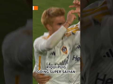 Riqui Puig SUPER SAIYAN Strikes An @lagalaxy Goal