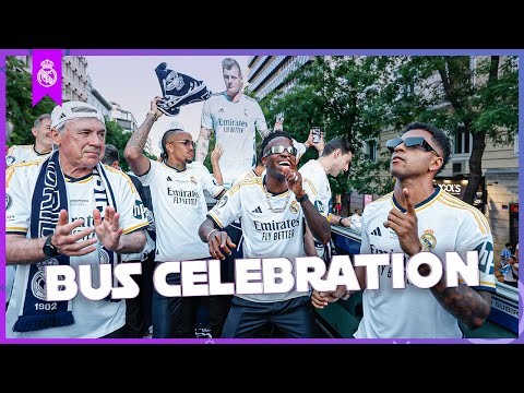 CHAMPIONS LEAGUE BUS CELEBRATIONS! | Real Madrid