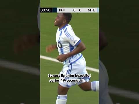 Sunusi Ibrahim GOAL 49-seconds into the 1st half for CF Montréal