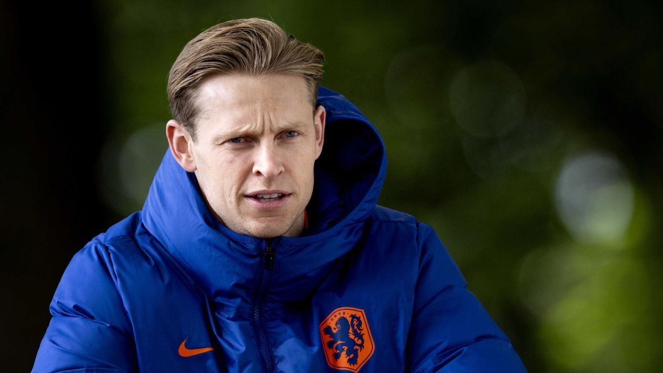 Barcelona star De Jong ruled out of Euro 2024