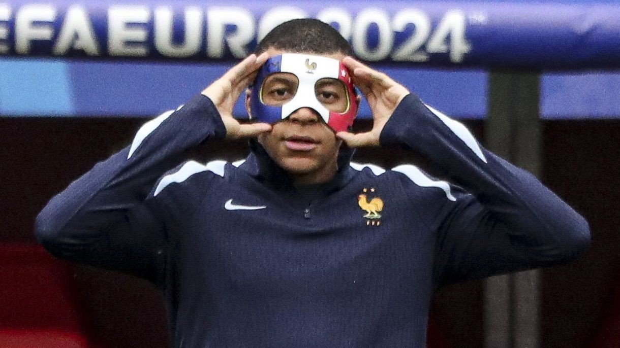 MbappÃ© can't wear France flag mask at Euro 2024