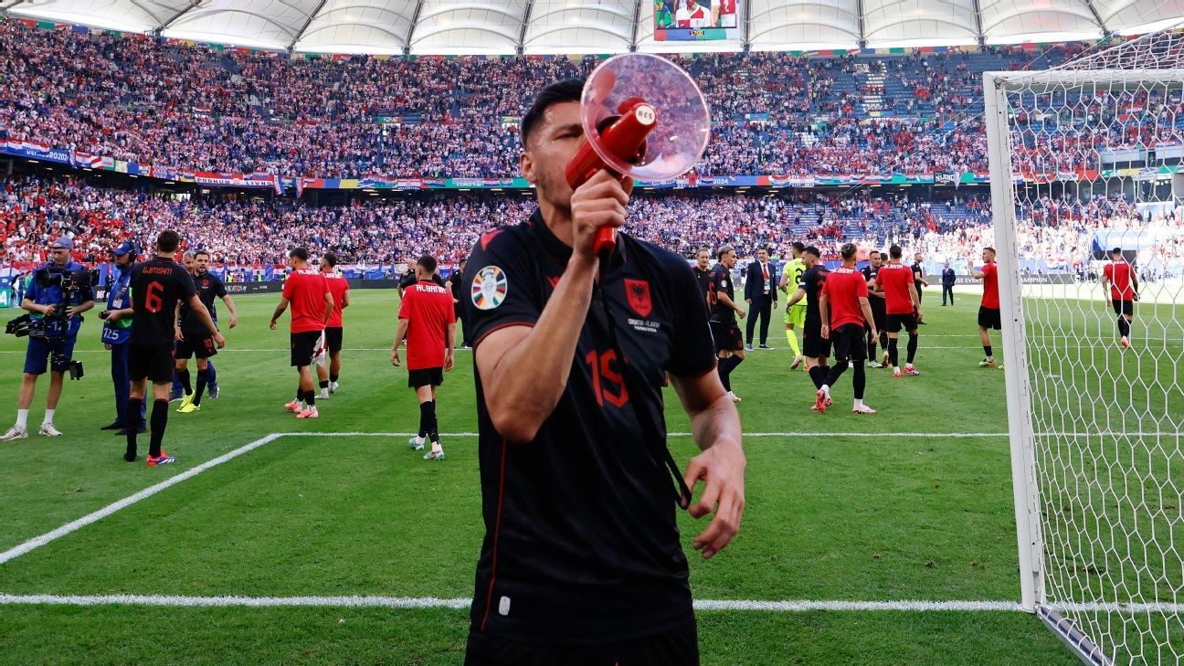 Albania's Daku banned for nationalistic chants