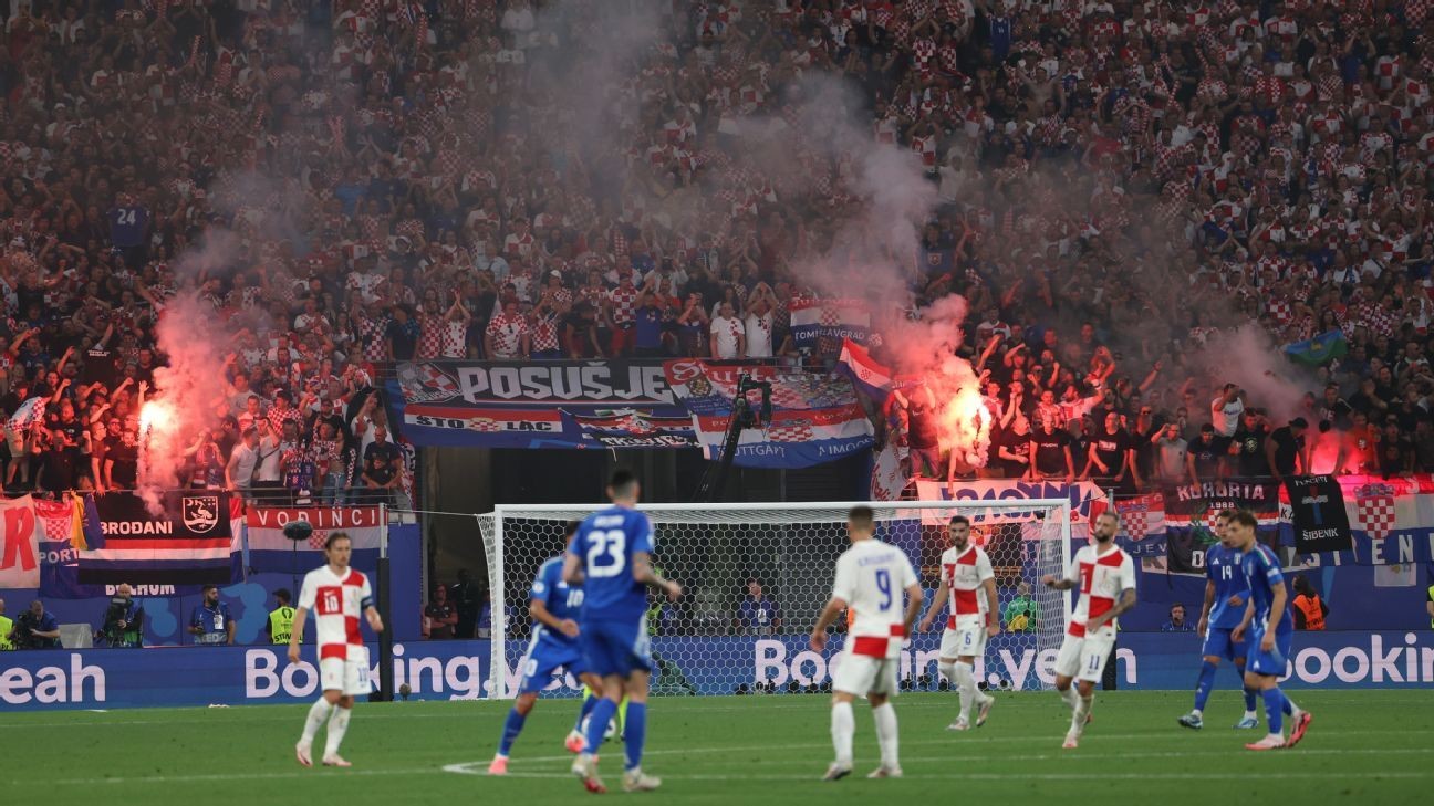Croatia fined, fans arrested for incidents vs. Italy