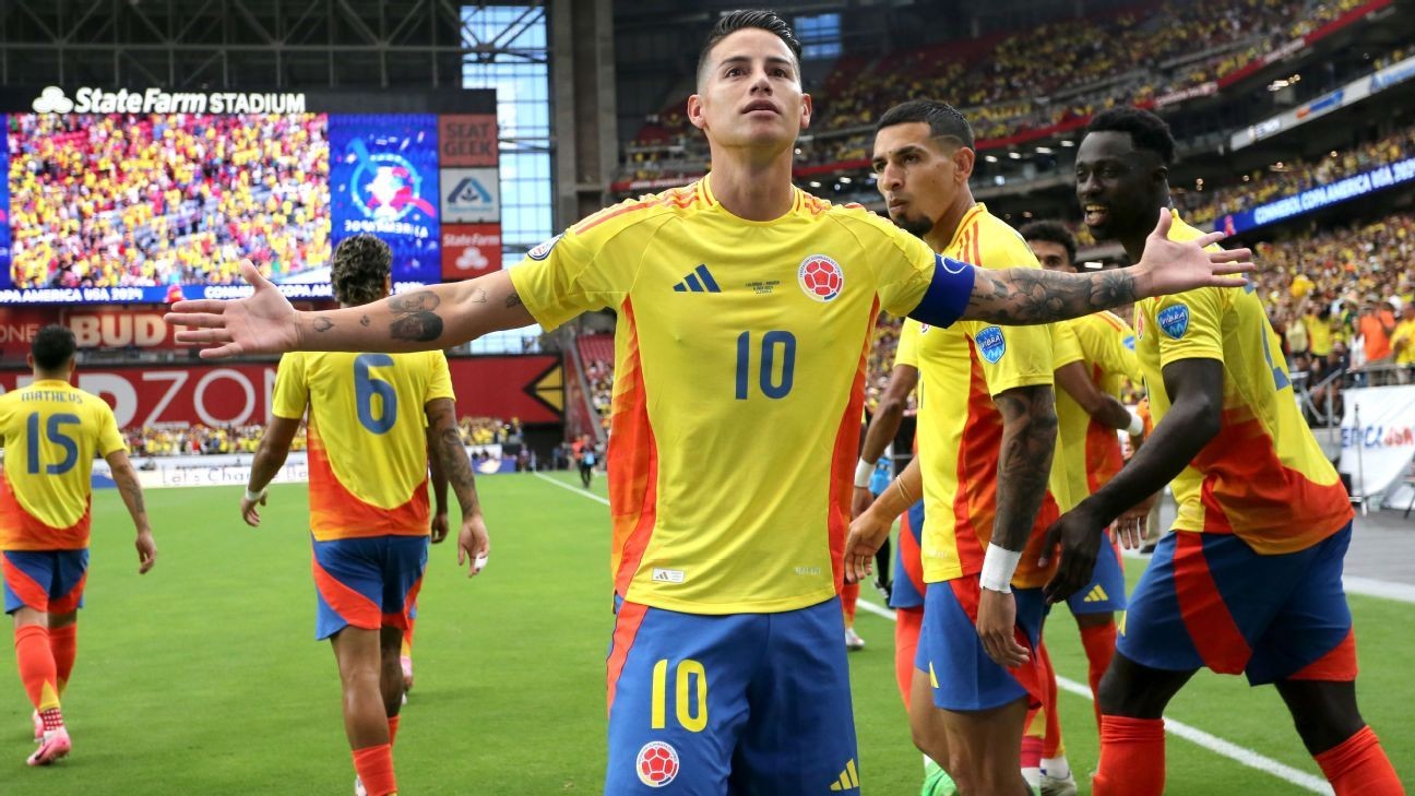 James Rodriguez continues to inspire a motivated Colombia in Copa AmÃ©rica