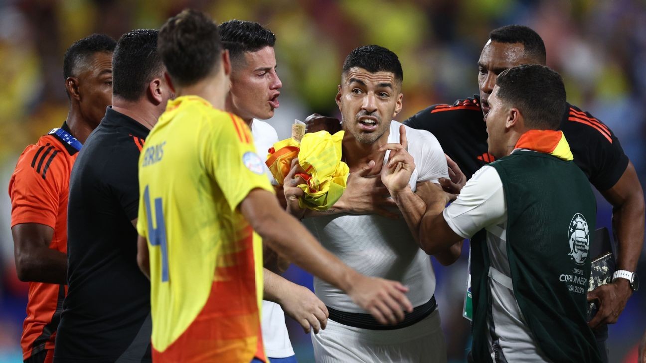 SuÃ¡rez criticizes Colombia for 'ugly' celebrations