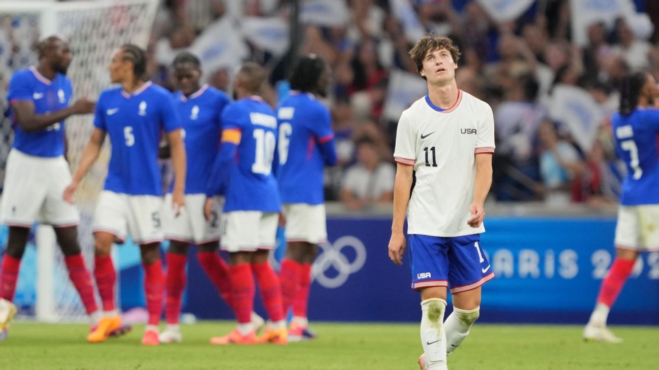 US dealt harsh lesson by France in Olympic men's soccer opener