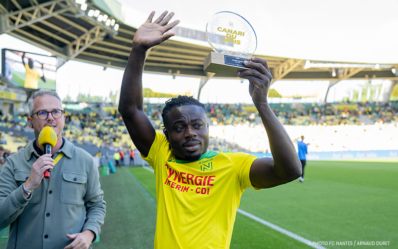 Moses Simon emerge Nantes player of the month