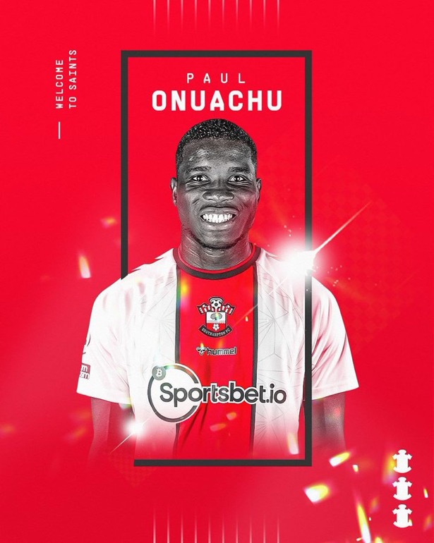 Onuachu included in Southampton's Premier League Squad