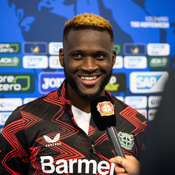 Boniface explains bizarre celebration in Leverkusen win