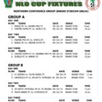 2024 Afriskaut NLO Cup - league body release fixtures