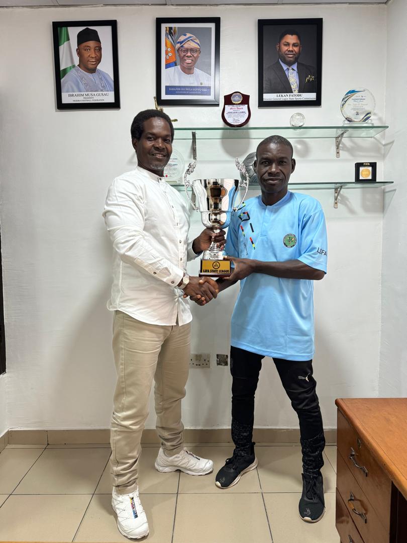 LSFA Hajji Gafar lauds Olorunleke duo for support to football development in Lagos State