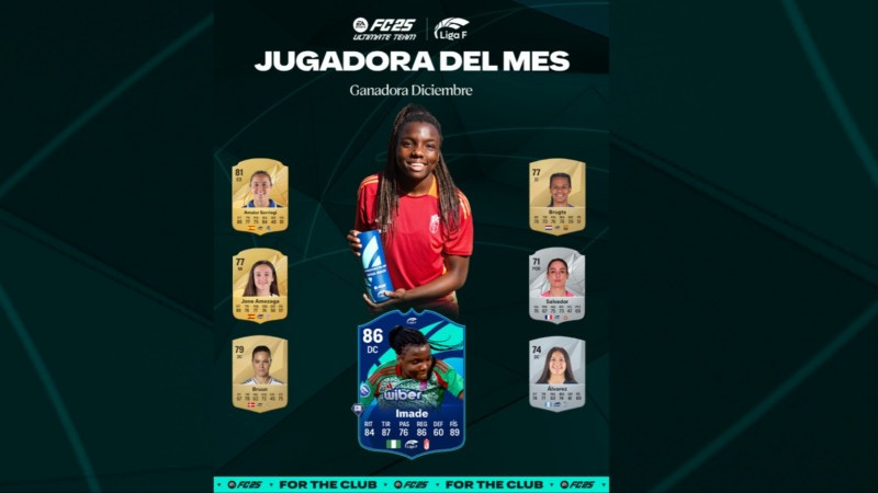 Liga F: Edna Imade scoops best player of the month for December