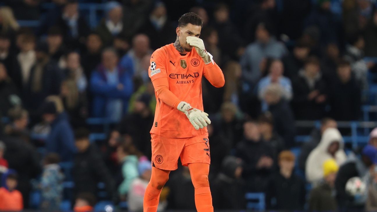 Man City drop Ederson ahead of Liverpool clash