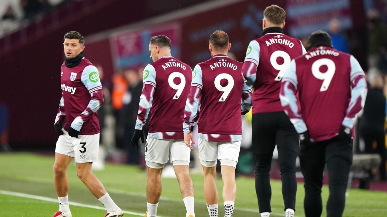 West Ham pay tribute to Antonio in win over Wolves