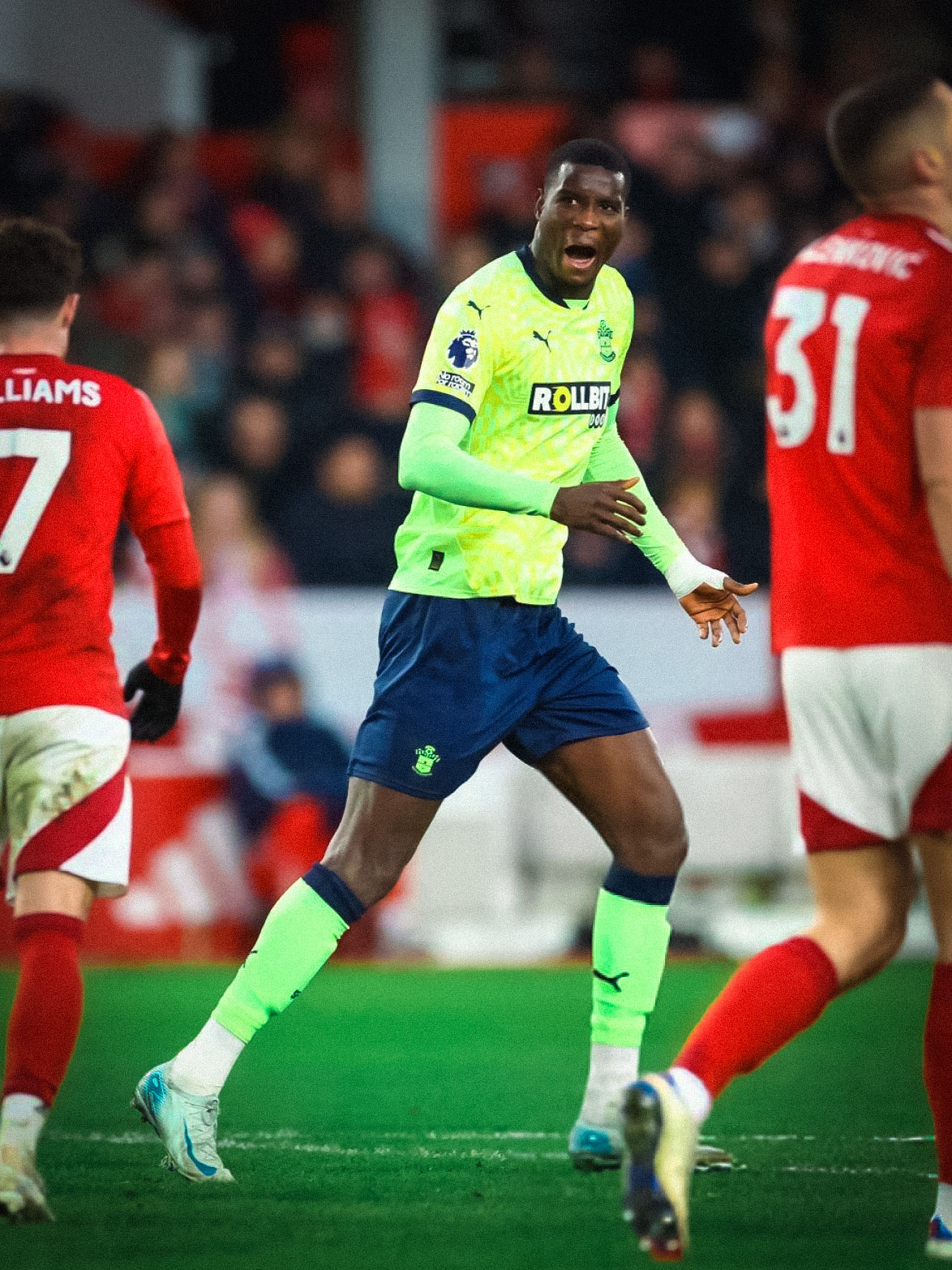 Paul Onuachu scores first English Premier League goal, as Ola Aina assist in Nottingham Forest's win against Southampton