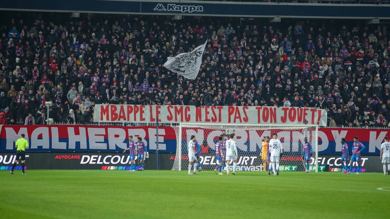 Caen fans protest MbappÃ© ownership: 'Not a toy'