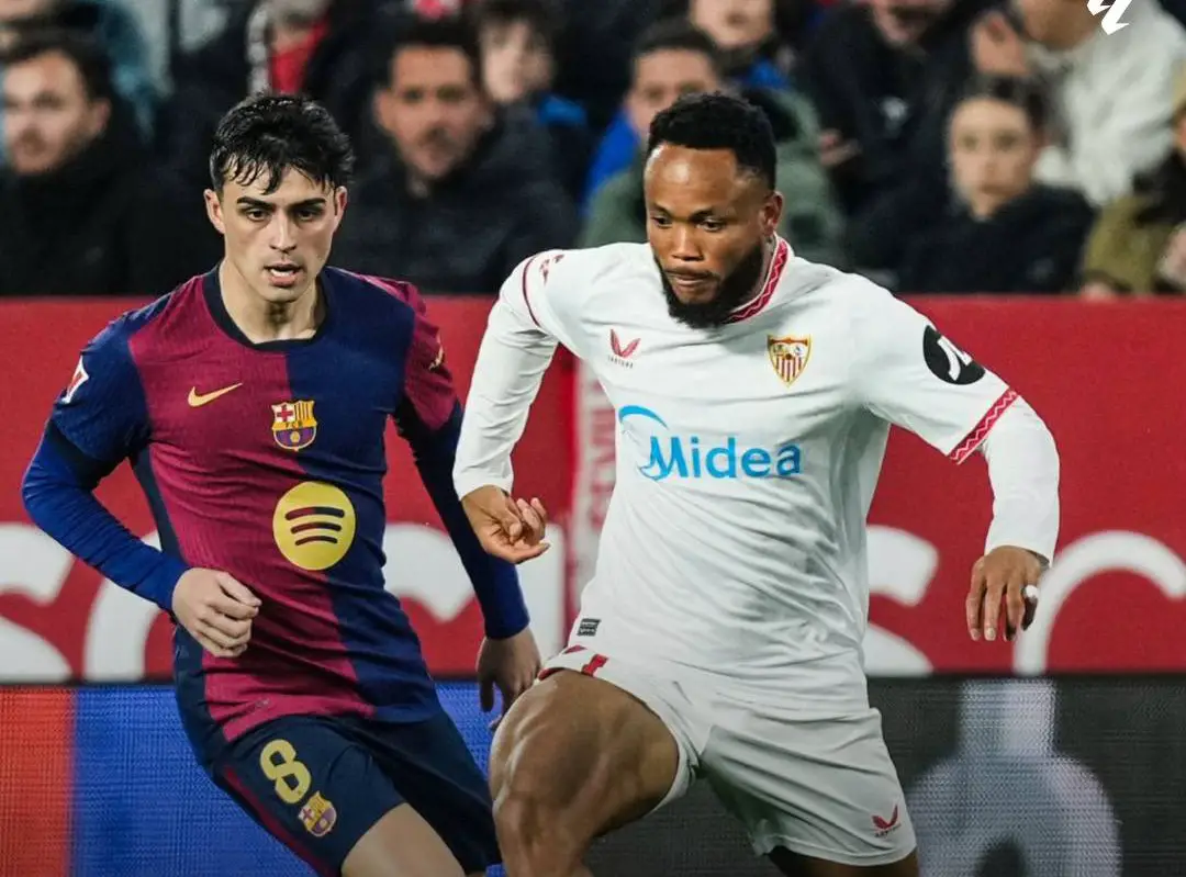 Chidera Ejuke features in Sevilla’s heavy defeat to Barcelona