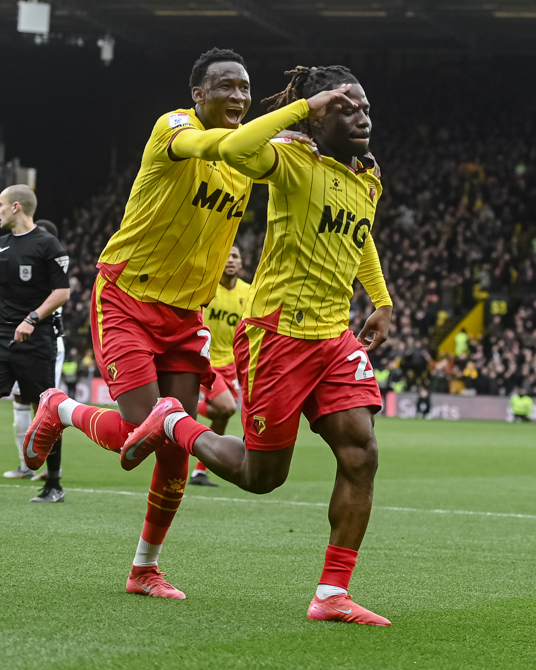 Tom Dele-Bashiru scores in Watford win over Luton