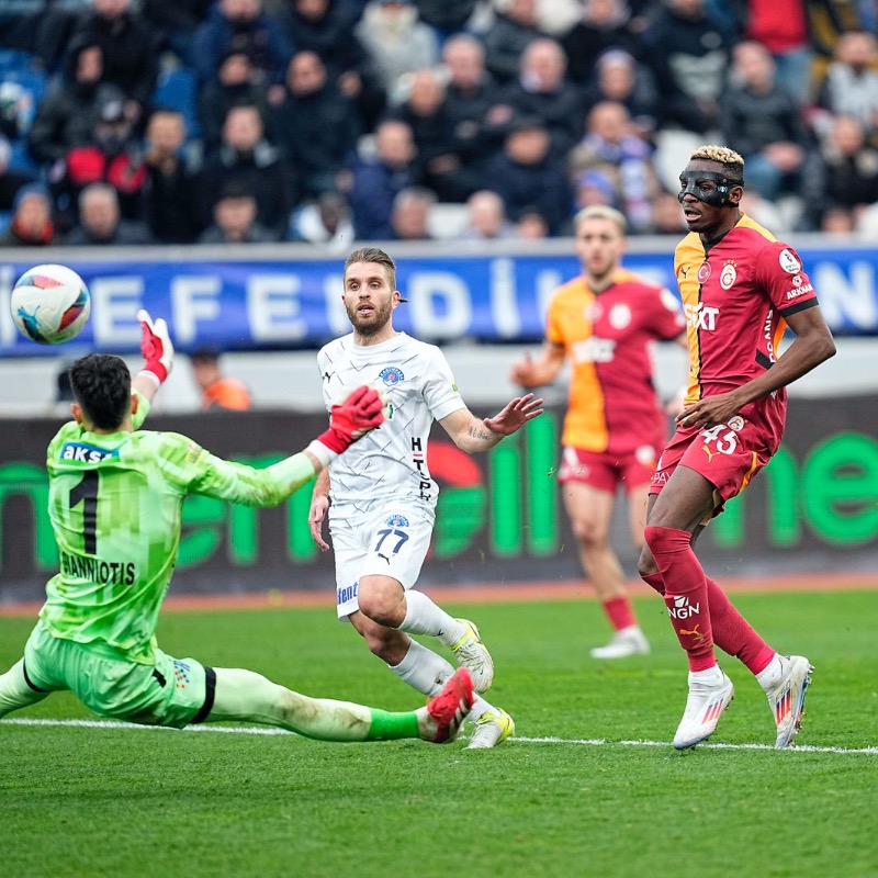 Victor Osimhen's brace not enough as Galatasaray share spoils with Kas?mpasa