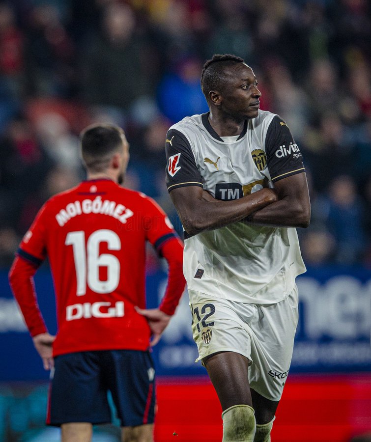 "Every minute counts in football" - Sadiq Umar allays as Valencia holds Osasuna