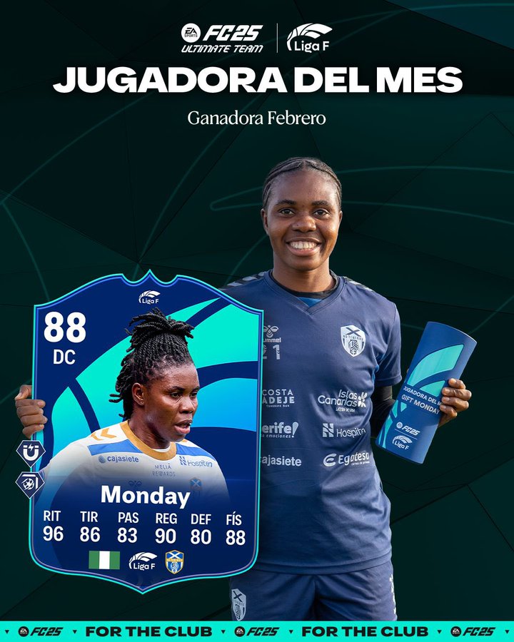 Liga F: Gift Monday scoops February player of the month