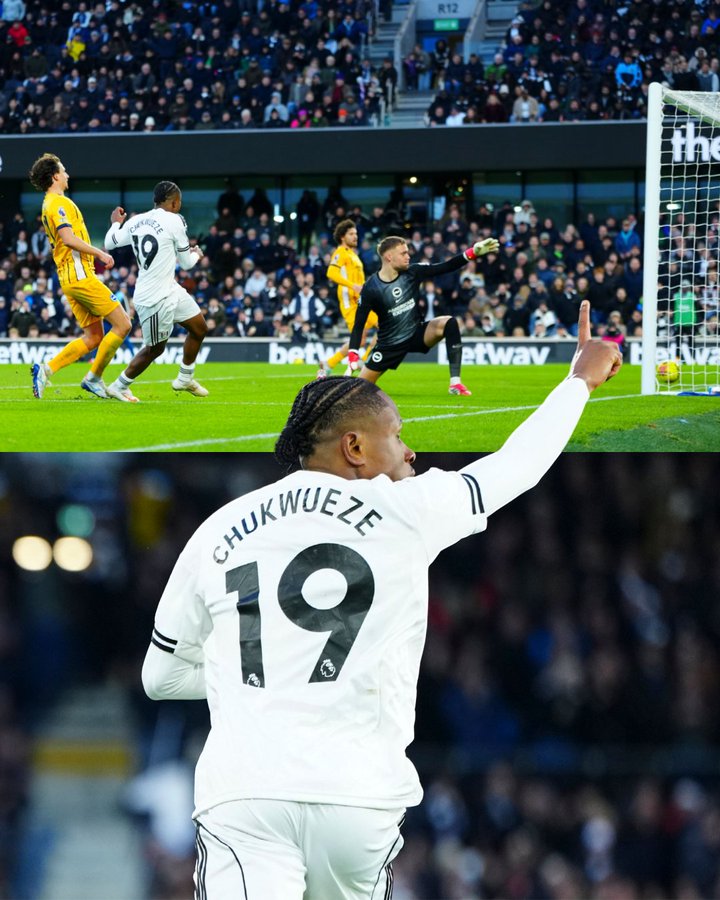 Chukwueze Inspires Fulham Comeback Win Against Brighton