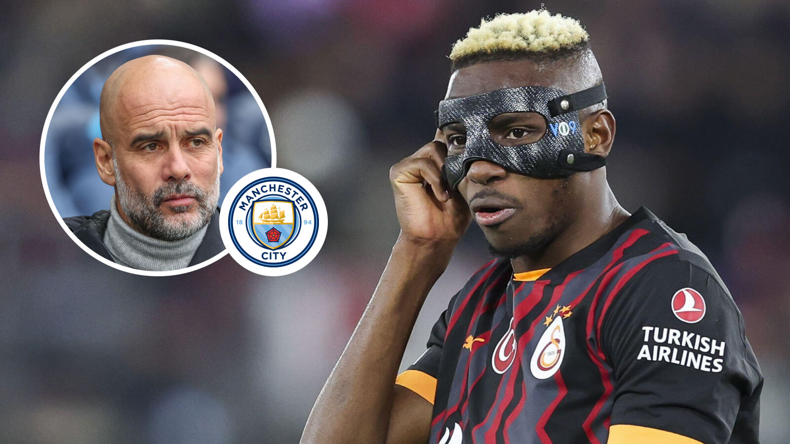 Guardiola Hails Osimhen as ‘Elite Striker’ Ahead of Man City vs Galatasaray Clash