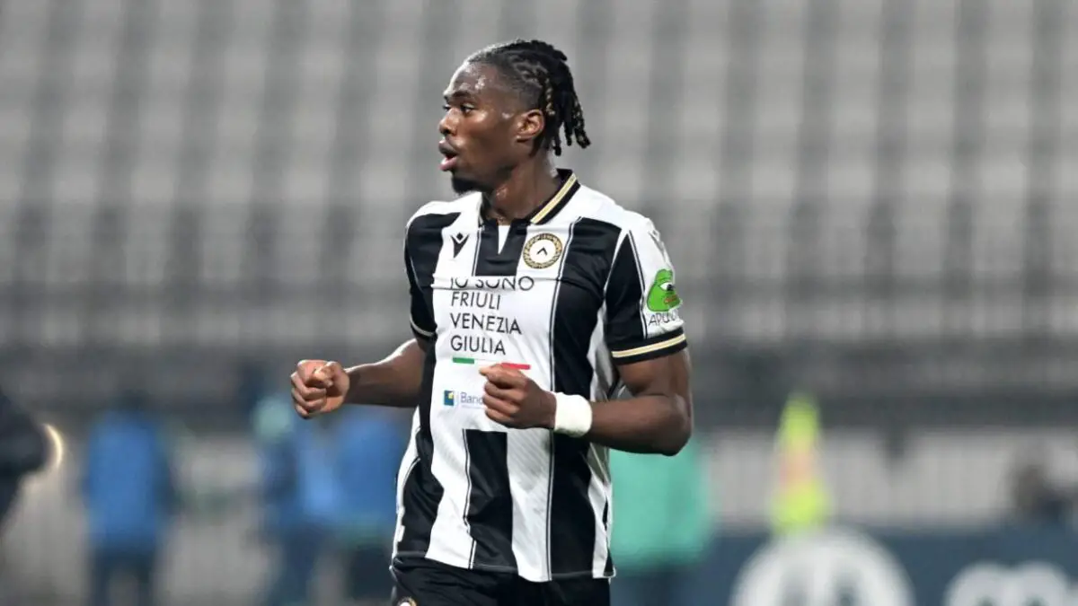 Ehizibue Delights in Udinese’s Narrow Home Win Over Roma