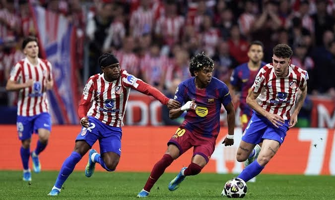 Lookman Reacts as Atlético Edge Barcelona to Reach UCL Semi-Finals