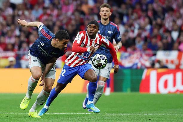 Lookman Denied as Atlético, Arsenal Share Spoils in UCL Semi-Final First Leg
