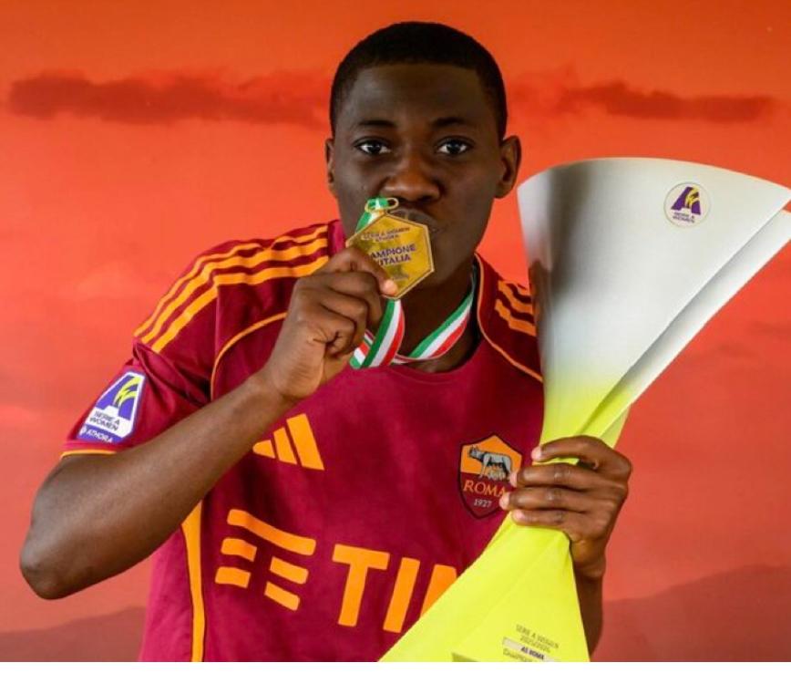 Shukurat Oladipo Wins Serie A Best Defender Award After Stellar Roma Debut Season